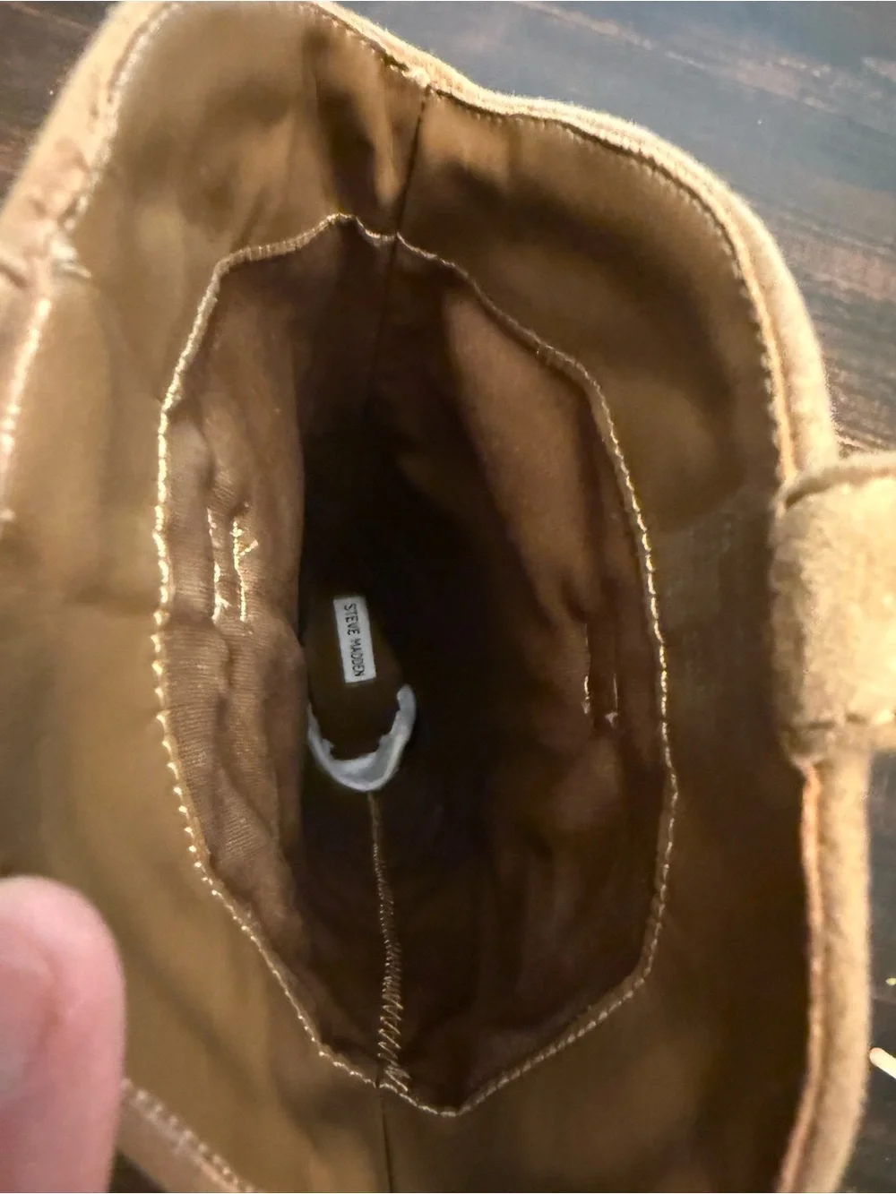 Steve Madden Lasso Chestnut Suede Boots